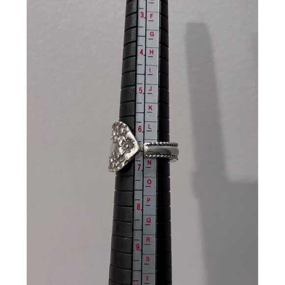 Handmade Antique Silver Plated Butter Knife Ring: Size 6.5 - Picture 6 of 6